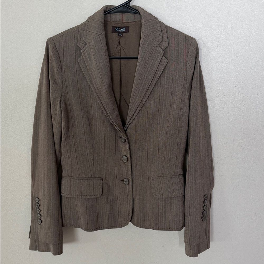 Camille La Vie Brown Tailored Blazer